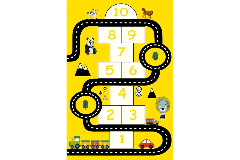 Nonu Gangmatte 100x150 cm Rektangulær - Gul - Tekstiler & tepper - Teppe & matte - Moderne matte - Gangmatter