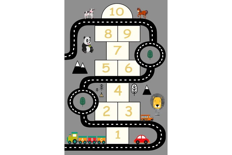 Noojo Gangmatte 100x150 cm Rektangulær - Grå - Tekstiler & tepper - Teppe & matte - Moderne matte - Gangmatter