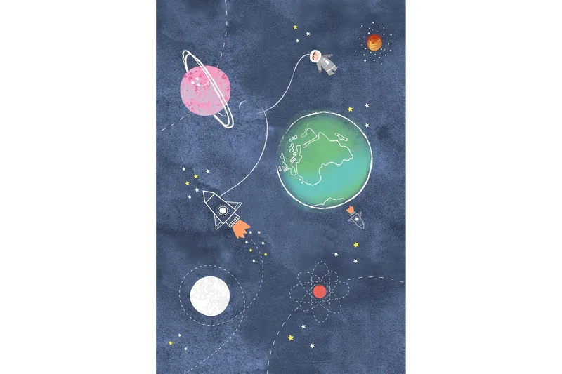 Nooralam Gangmatte 80x150 cm Rektangulær - Flerfarget - Tekstiler & tepper - Teppe & matte - Moderne matte - Gangmatter