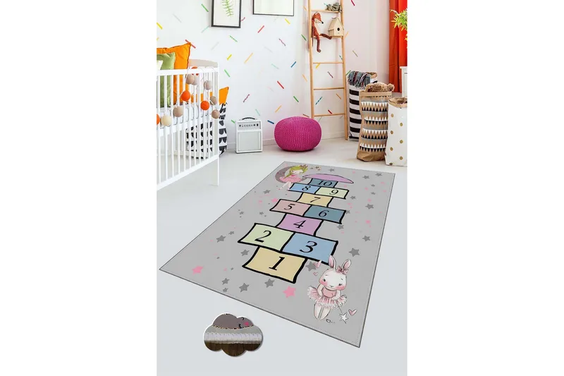 Nooralha Gangmatte 100x150 cm Rektangulær, Flerfarget