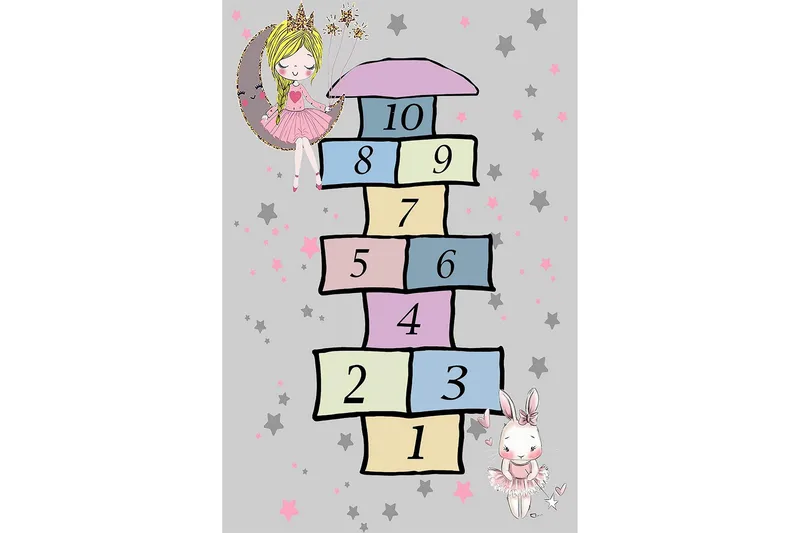 Nooralha Gangmatte 100x150 cm Rektangulær - Flerfarget - Tekstiler & tepper - Teppe & matte - Moderne matte - Gangmatter