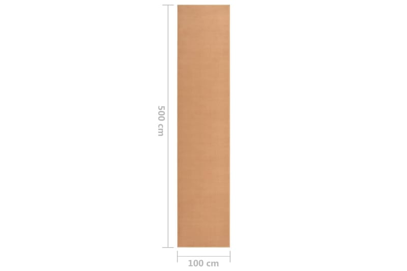 Teppeløper BCF beige 100x500 cm - Beige - Gangmatter