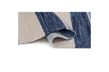 Garnteppe Båstad - 140x200 cm, Blå - Tekstiler & tepper - Teppe & matte - Moderne matte - Bomullsmatter