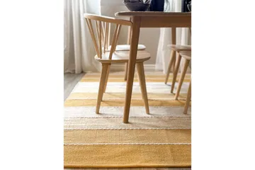 Garnteppe Båstad - 140x200 cm, Gul - Tekstiler & tepper - Teppe & matte - Moderne matte - Bomullsmatter