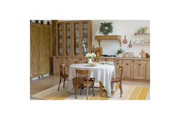 Garnteppe Båstad - 140x200 cm, Gul - Tekstiler & tepper - Teppe & matte - Moderne matte - Bomullsmatter