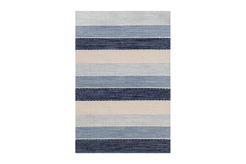 Garnteppe Båstad - 160x230 cm, Blå - Tekstiler & tepper - Teppe & matte - Moderne matte - Bomullsmatter