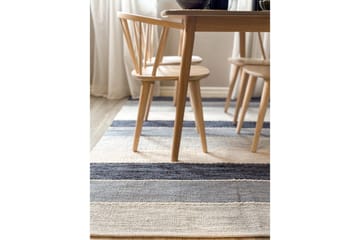 Garnteppe Båstad - 160x230 cm, Blå - Tekstiler & tepper - Teppe & matte - Moderne matte - Bomullsmatter
