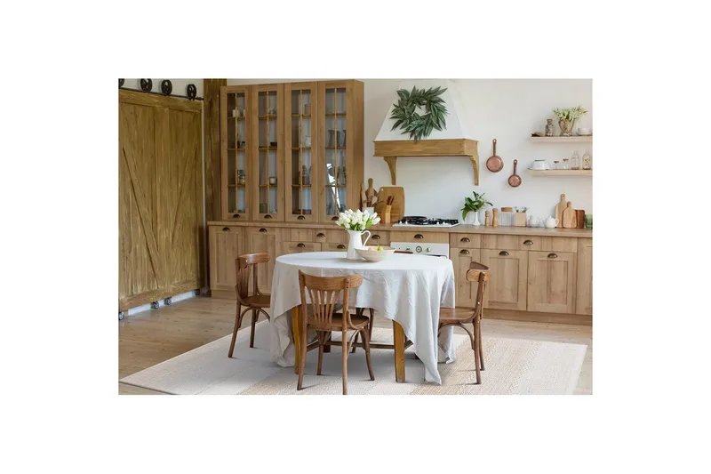 Garnteppe Båstad - 160x230 cm, Krem - Tekstiler & tepper - Teppe & matte - Moderne matte - Bomullsmatter