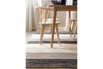 Garnteppe Båstad - 160x230 cm, Svart - Tekstiler & tepper - Teppe & matte - Moderne matte - Bomullsmatter