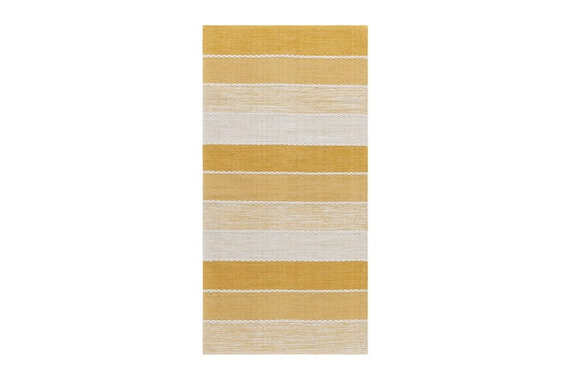 Garnteppe Båstad - 75x220 cm, Gul - Tekstiler & tepper - Teppe & matte - Moderne matte - Bomullsmatter
