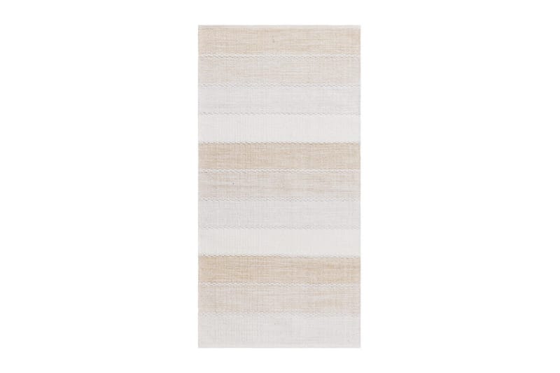 Garnteppe Båstad - 75x220 cm, Krem - Tekstiler & tepper - Teppe & matte - Moderne matte - Bomullsmatter