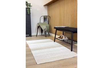 Garnteppe Båstad - 75x220 cm, Krem - Tekstiler & tepper - Teppe & matte - Moderne matte - Bomullsmatter