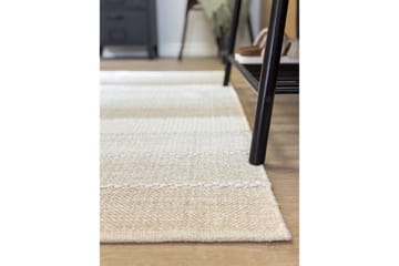 Garnteppe Båstad - 75x220 cm, Krem - Tekstiler & tepper - Teppe & matte - Moderne matte - Bomullsmatter