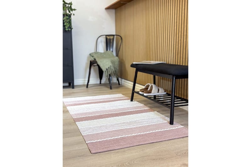 Garnteppe Båstad - 75x280 cm, Gammelrosa - Tekstiler & tepper - Teppe & matte - Moderne matte - Bomullsmatter