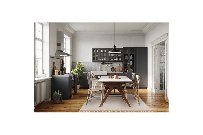 Garnteppe Line - 130x190 cm, Greige - Tekstiler & tepper - Teppe & matte - Moderne matte - Bomullsmatter