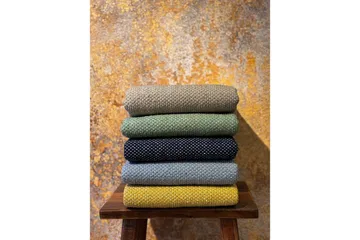 Garnteppe Line - 160x230 cm, Dueblå - Tekstiler & tepper - Teppe & matte - Moderne matte - Bomullsmatter