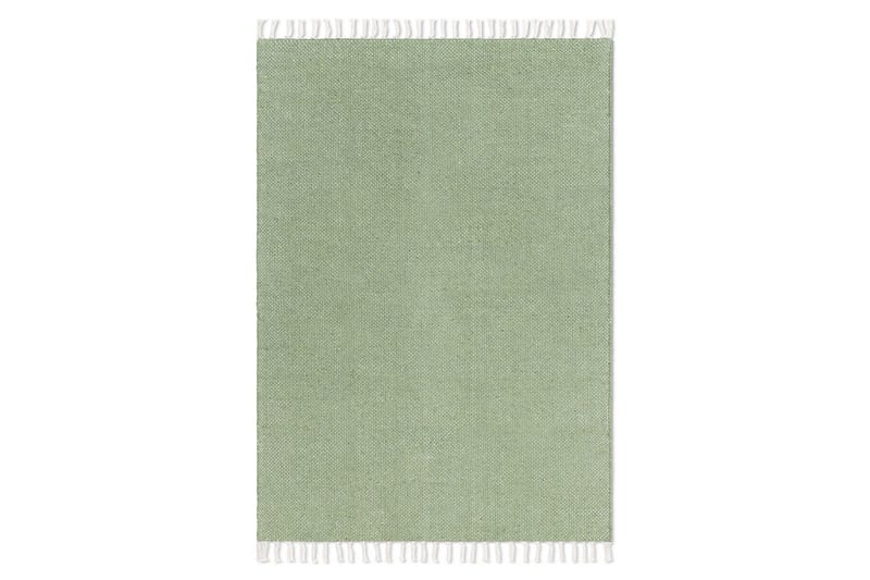 Garnteppe Line - 160x230 cm, Grønn - Tekstiler & tepper - Teppe & matte - Moderne matte - Bomullsmatter