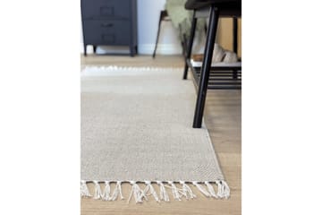 Garnteppe Line - 160x230 cm, Greige - Tekstiler & tepper - Teppe & matte - Moderne matte - Bomullsmatter