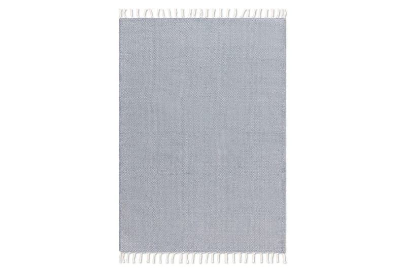 Garnteppe Line - 200x300 cm, Dueblå - Tekstiler & tepper - Teppe & matte - Moderne matte - Bomullsmatter