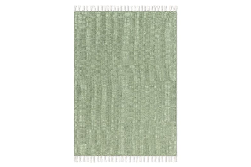 Garnteppe Line - 200x300 cm, Grønn - Tekstiler & tepper - Teppe & matte - Moderne matte - Bomullsmatter