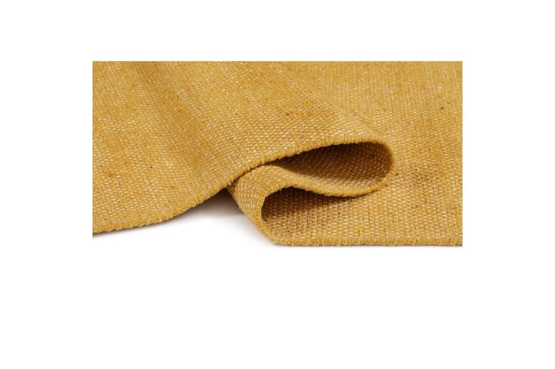 Garnteppe Line - 200x300 cm, Gul - Tekstiler & tepper - Teppe & matte - Moderne matte - Bomullsmatter