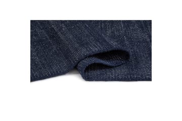 Garnteppe Line - 200x300 cm, Marineblå - Tekstiler & tepper - Teppe & matte - Moderne matte - Bomullsmatter