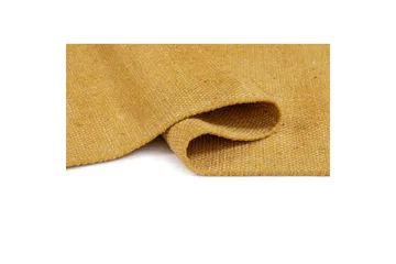 Garnteppe Line - 75x220 cm, Gul - Tekstiler & tepper - Teppe & matte - Moderne matte - Bomullsmatter