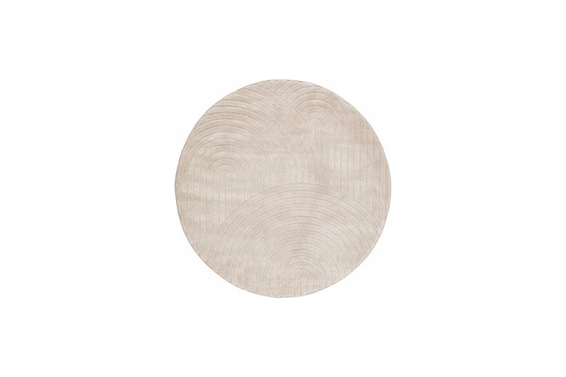 Genova Wiltonteppe 240 cm Rund - Beige - Tekstiler & tepper - Teppe & matte - Moderne matte - Friezematte