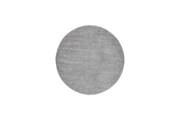 Genova Zen Wiltonteppe 120x120 cm Rund - Grå - Tekstiler & tepper - Teppe & matte - Moderne matte - Friezematte
