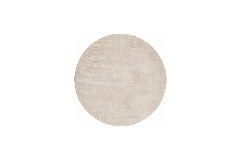Genova Zen Wiltonteppe 160 cm Rund, Beige