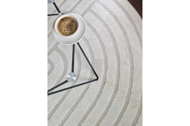 Genova Zen Wiltonteppe 200x290 cm - Krem - Tekstiler & tepper - Teppe & matte - Moderne matte - Friezematte