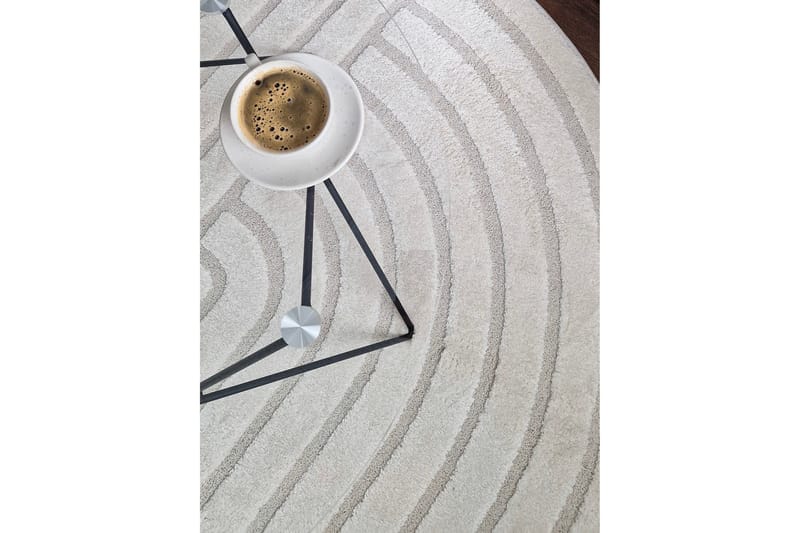 Genova Zen Wiltonteppe 200x290 cm - Krem - Tekstiler & tepper - Teppe & matte - Moderne matte - Friezematte