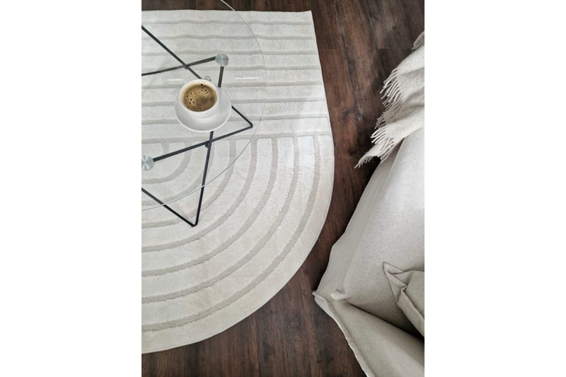 Genova Zen Wiltonteppe 200x290 cm - Krem - Tekstiler & tepper - Teppe & matte - Moderne matte - Friezematte