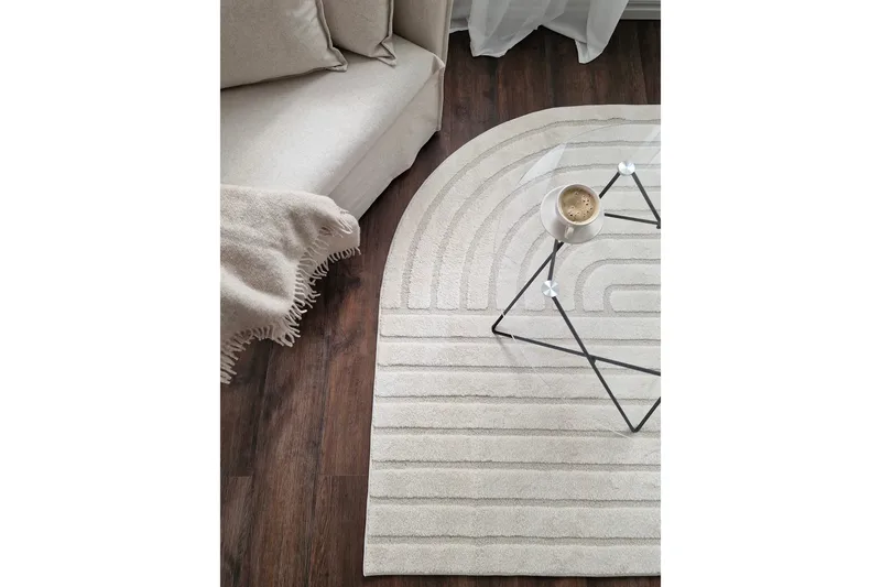 Genova Zen Wiltonteppe 200x290 cm - Krem - Tekstiler & tepper - Teppe & matte - Moderne matte - Friezematte