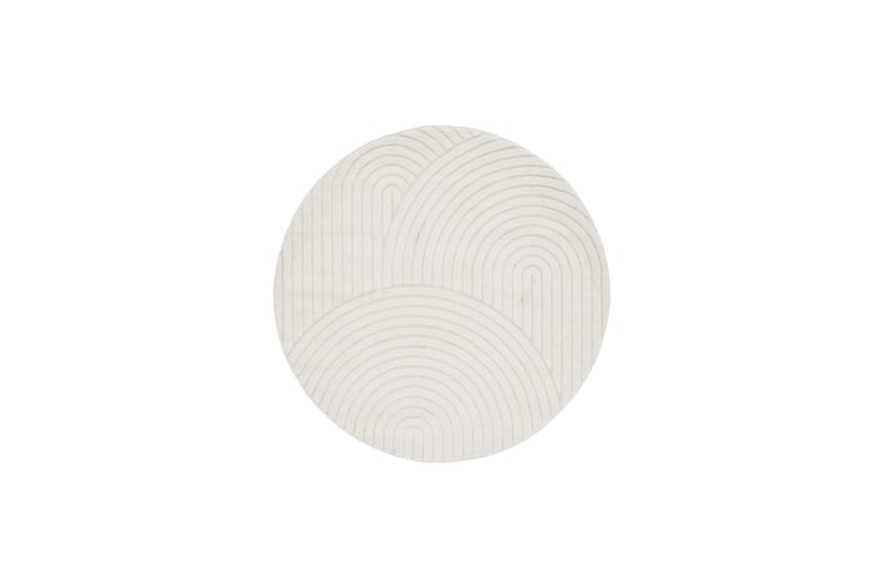 Genova Zen Wiltonteppe 240 cm Rund, Hvit