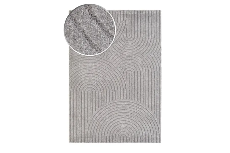 Genova Zen Wiltonteppe 280x380 cm Rektangulær - Grå - Tekstiler & tepper - Teppe & matte - Moderne matte - Friezematte