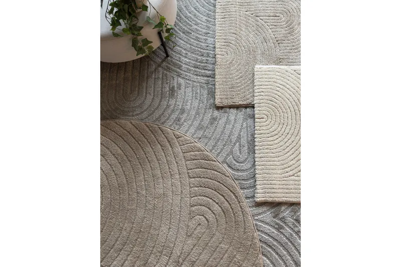 Genova Zen Wiltonteppe 280x380 cm Rektangulær - Grå - Tekstiler & tepper - Teppe & matte - Moderne matte - Friezematte