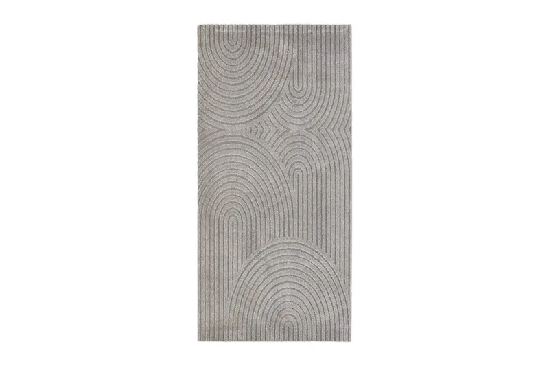 Genova Zen Wiltonteppe 80x150 cm Rektangulær, Grå