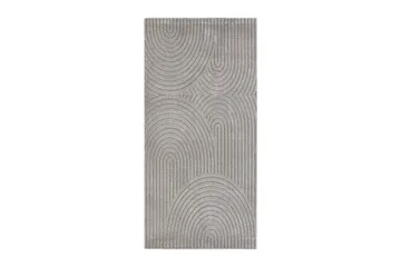 Genova Zen Wiltonteppe 80x150 cm Rektangulær - Grå - Tekstiler & tepper - Teppe & matte - Moderne matte - Friezematte