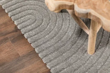 Genova Zen Wiltonteppe 80x150 cm Rektangulær - Grå - Tekstiler & tepper - Teppe & matte - Moderne matte - Friezematte