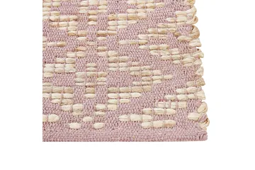 Gerze Bomullsteppe 140x200 cm - Rosa - Tekstiler & tepper - Teppe & matte - Moderne matte - Bomullsmatter