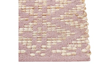 Gerze Bomullsteppe 160x230 cm - Rosa - Tekstiler & tepper - Teppe & matte - Moderne matte - Bomullsmatter