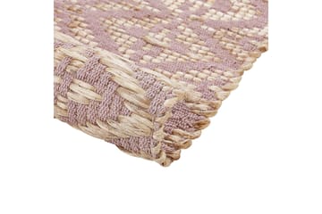 Gerze Bomullsteppe 160x230 cm - Rosa - Tekstiler & tepper - Teppe & matte - Moderne matte - Bomullsmatter