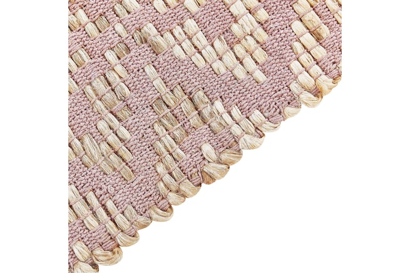 Gerze Bomullsteppe 80x150 cm - Rosa - Tekstiler & tepper - Teppe & matte - Moderne matte - Bomullsmatter