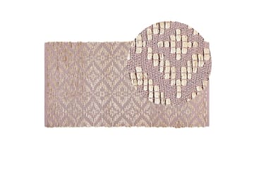 Gerze Bomullsteppe 80x150 cm - Rosa - Tekstiler & tepper - Teppe & matte - Moderne matte - Bomullsmatter