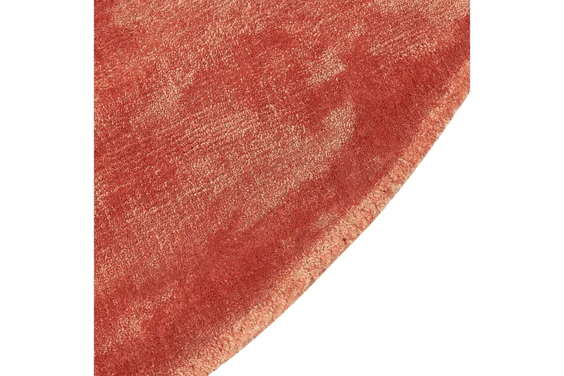 GesiIi Ryeteppe 140 cm Rund - Oransje - Tekstiler & tepper - Teppe & matte - Moderne matte - Ryetepper