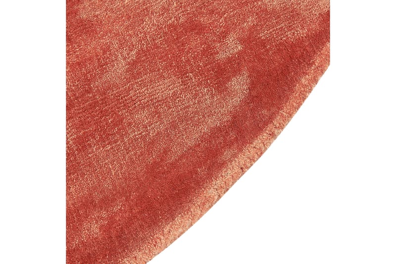 GesiIi Ryeteppe 140 cm Rund - Oransje - Tekstiler & tepper - Teppe & matte - Moderne matte - Ryetepper