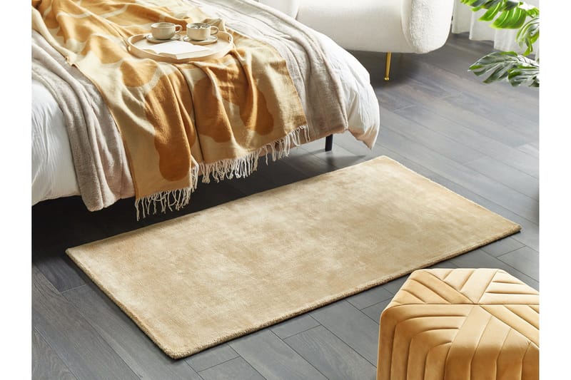 GesiIi Ryeteppe 80x150 cm - Beige - Tekstiler & tepper - Teppe & matte - Moderne matte - Ryetepper
