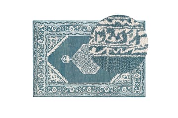 Gevas Ullteppe 140x200 cm - Blå - Tekstiler & tepper - Teppe & matte - Moderne matte - Ullteppe