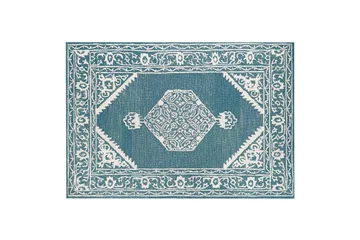 Gevas Ullteppe 140x200 cm - Blå - Tekstiler & tepper - Teppe & matte - Moderne matte - Ullteppe